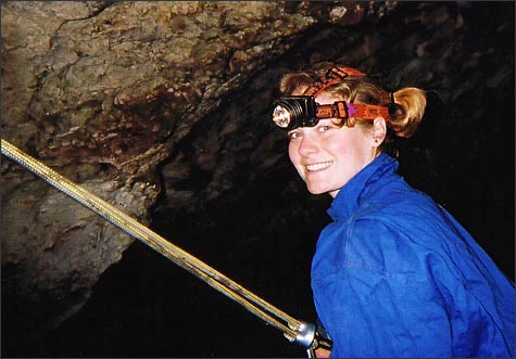 Isabel in Rat's Nest Cave